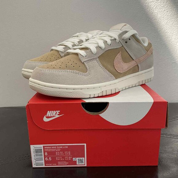 Women's Nike Dunk Low Phantom Washed Coral (IB4367-030) - Picture 1 of 5